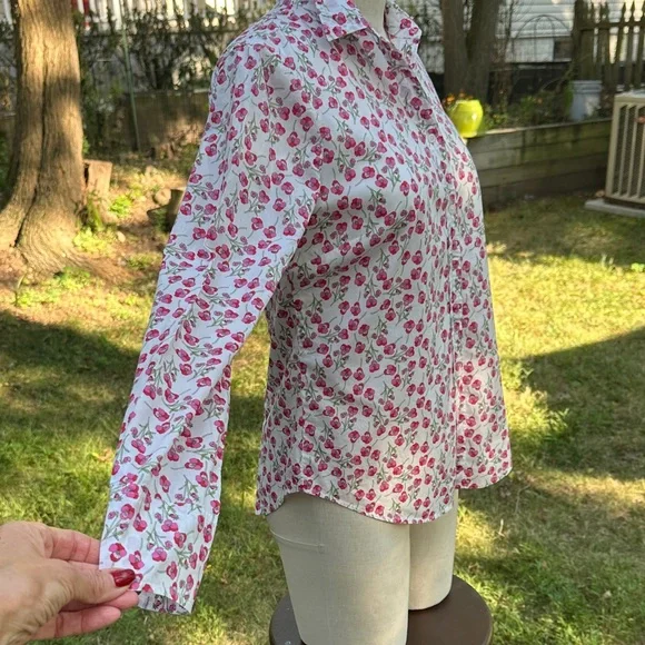 J. Crew Pink Floral Button-Down Liberty Cloth - Picture 3 of 7